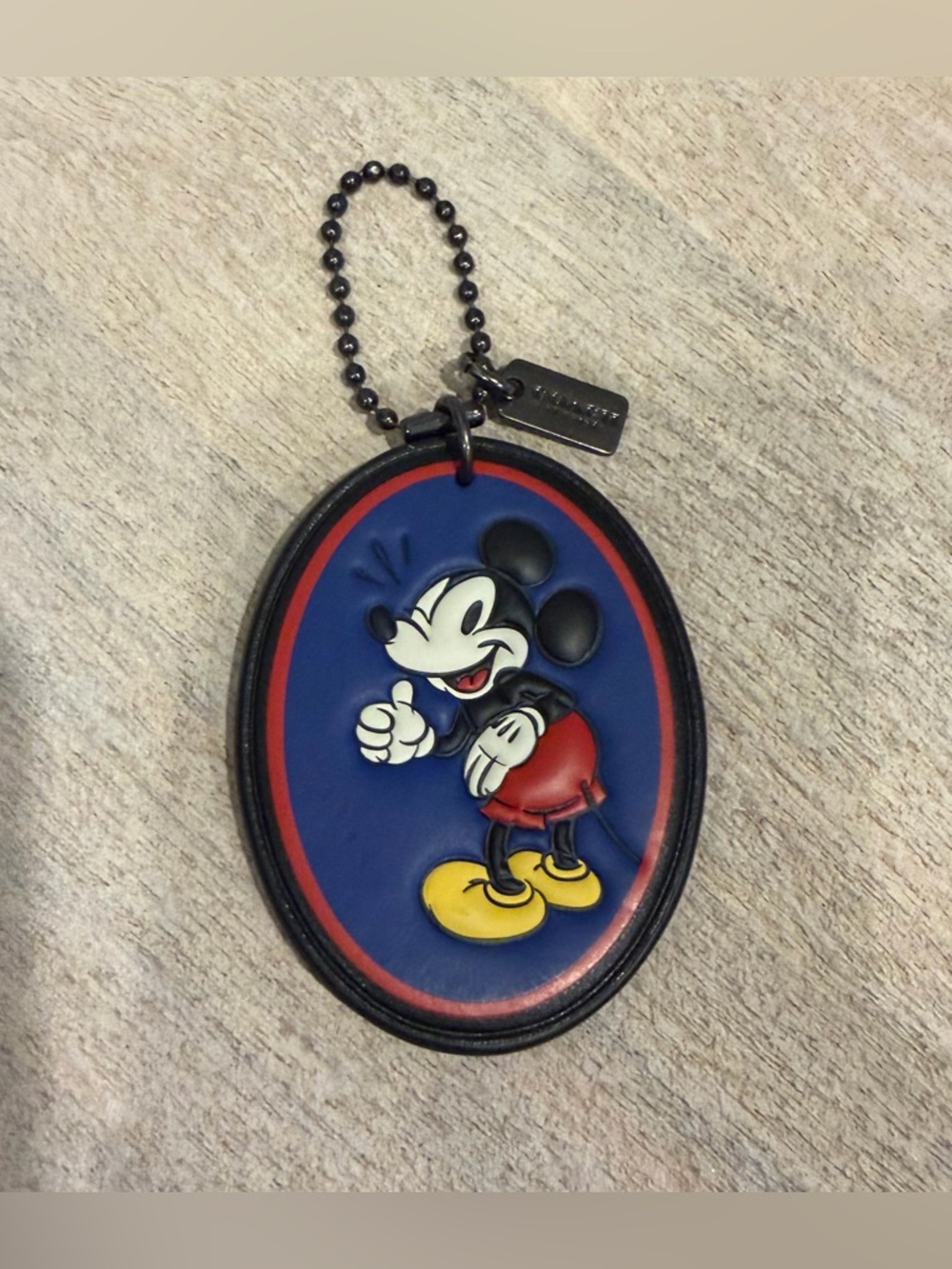 New! Coach X Mickey keychain